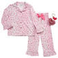Toddler Girl Sleep On It(R) 3pc. Pink Velour Leopard Pajama Set - image 1