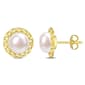 Gemstone Classics(tm) Miabella Halo White Pearl Stud Earrings - image 1