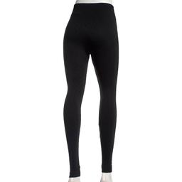 Plus Size Runway Ready Chevron Fleece Lined Leggings - Black