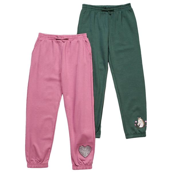 Girls (7-12) BTween(R) 2pk. Horse & Heart Joggers - image 