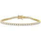 Sterling Silver 18kt. Gold Dew Moissanite Bracelet - image 1