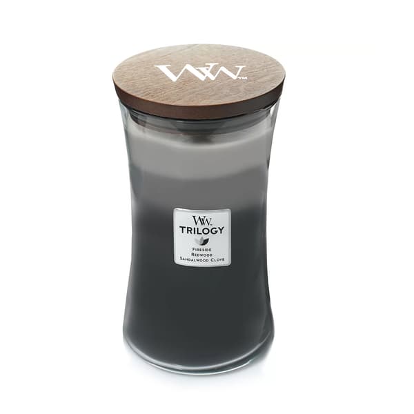 WoodWick&#40;R&#41; 21.5oz. Warm Woods Trilogy Candle - image 