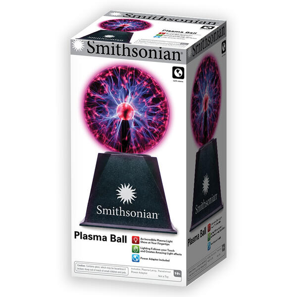 Smithsonian 5 Battery Operated Plasma Ball - image 