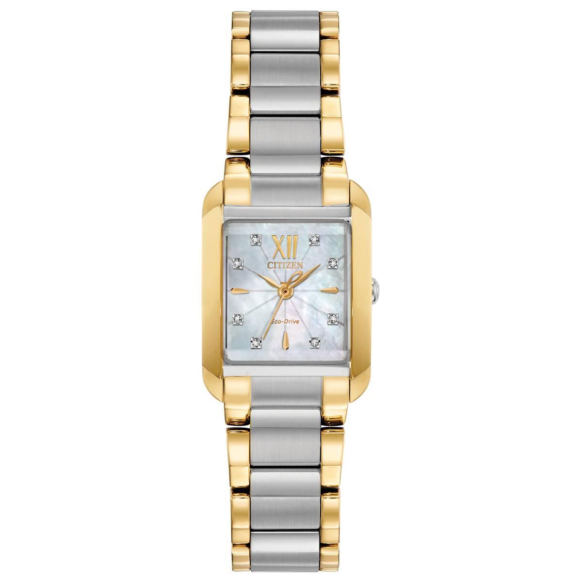 Womens Citizen(R) Eco WR50 Stainless Steel Watch-EW5554-58D