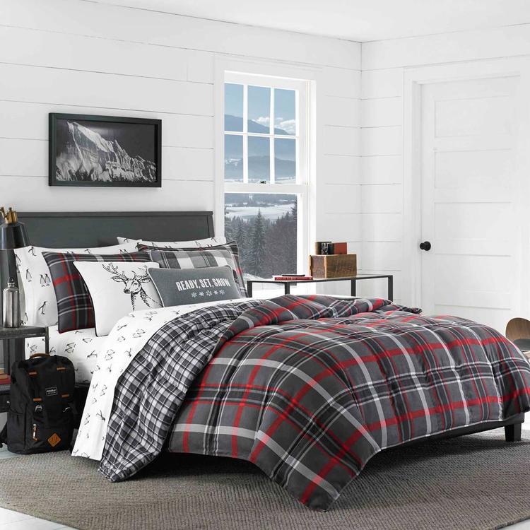 Eddie Bauer Willow Plaid Reversible Comforter Set