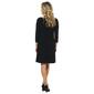 Womens MSK Solid 3/4 Sleeve Solid Shift Dress - image 2