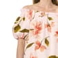Womens Cece Off the Shoulder Ruffle Smocked Neck Floral Blouse - image 3
