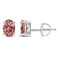 Haus of Brilliance 1/2ctw. Lab Grown Pink Diamond Oval Earrings - image 3