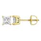 Parikhs 14kt. Yellow Gold Diamond Cut Stud Earrings - image 1