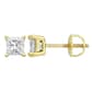 Parikhs 14kt. Yellow Gold Diamond Cut Stud Earrings - image 1