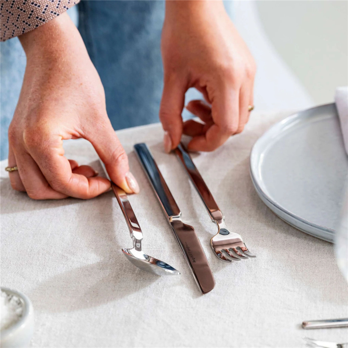 BergHOFF Elegant 30pc. Stainless Steel Flatware Set