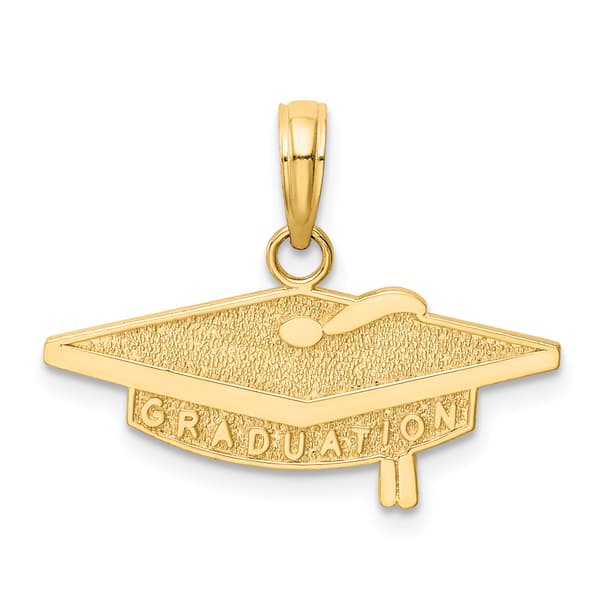 Unisex Gold Classics&#40;tm&#41; 14kt. Graduation Cap Charm - image 