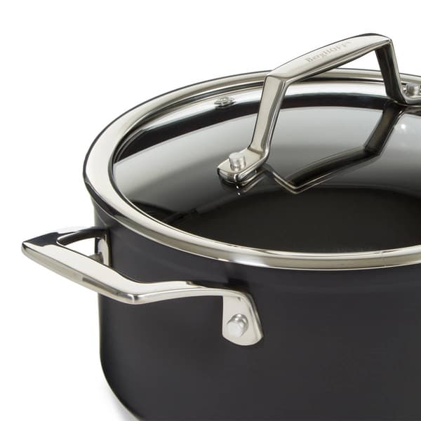 BergHOFF Essentials Hard Anodized 10in. Stockpot w/ Glass Lid