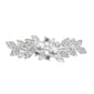 Roman Silver-Tone Crystal and Pearl Hair Barrette - image 1