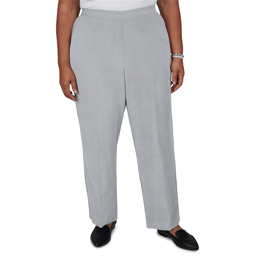 Plus Size Alfred Dunner Vail Knit Corduroy Pants - Short Length