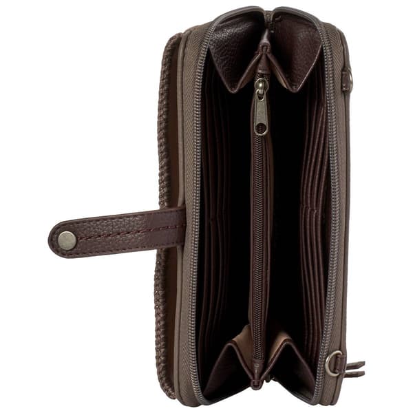 Womens The Sak Large Smartphone Wallet on a String - Moss