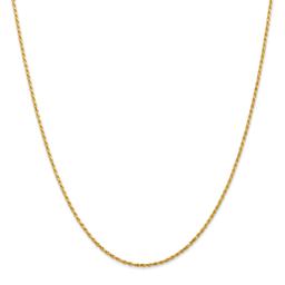 Gold Classics(tm) 1.3mm. 14k Solid Diamond Cut Rope Necklace