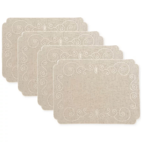 Lenox® French Perle Linen Placemats - Set of 4 - image 