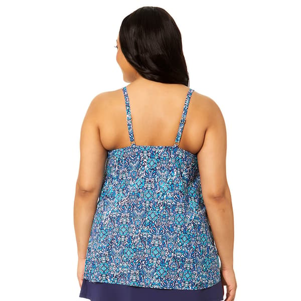 Plus Size Leilani Ocean Haze Cape Town Tankini Swim Top