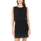 Womens MSK Blouson Sheer Overlay Beaded Trim Dress - image 1