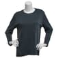 Plus Size Hasting & Smith Long Sleeve One Pocket Tee - image 1