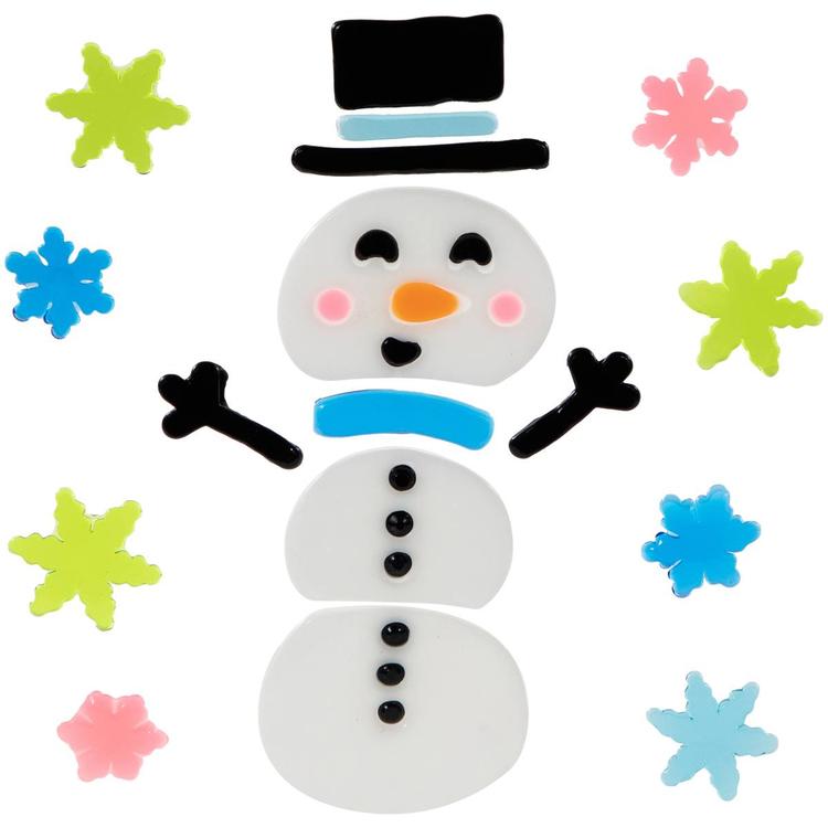 Northlight Seasonal Double Sided Gel Window Clings - Set of 6