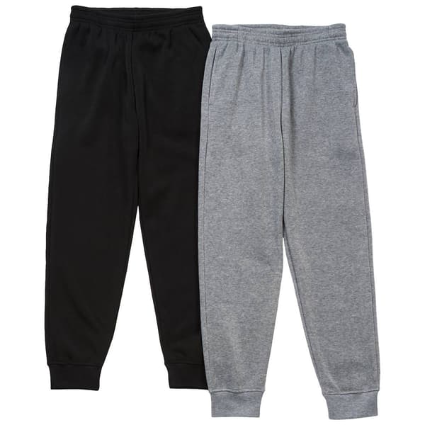 Boys (8-20) Ultra Performance 2pk. Marled/Solid Joggers - image 