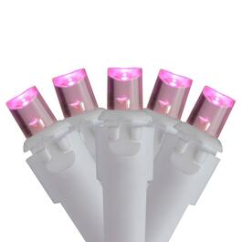 Brite Star 6ft. Pink LED Icicle Christmas Lights
