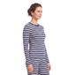 Womens LANDS'' END Stripe Long Sleeve Crew Neck Top - image 4