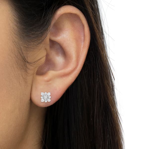 Diamond Classics&#8482; 1/2ctw. Diamond Flower Stud Earrings