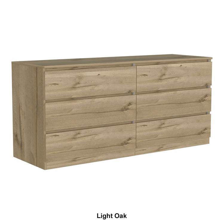 FM FURNITURE Seul 6 Drawer Double Dresser