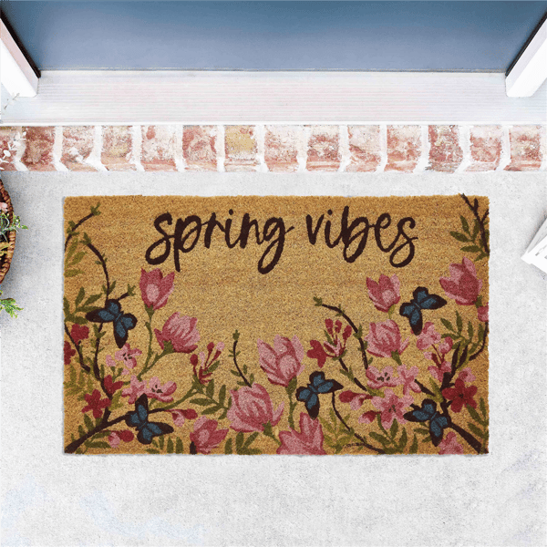 VCNY Home Spring Vibes Outdoor Coir Doormat