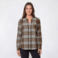 Womens Hasting & Smith Mandarin Collar Flannel - Autumnal - image 1