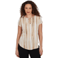 Womens Emaline Verde Grove II Short Sleeve Abstract Stripe Blouse - image 1