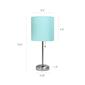 LimeLights Brushed Steel Stick Lamp w/Charging Outlet - Set of 2 - image 4