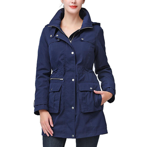 Womens BGSD Water-Resistant Hooded Zip-Out Anorak Jacket - image 