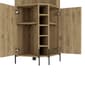 FM FURNITURE Reese Macadamia Corner Bar Cabinet - image 4
