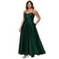 Juniors Plus Blondie Nites Satin Stone Cowl Neck A-Line Dress - image 5