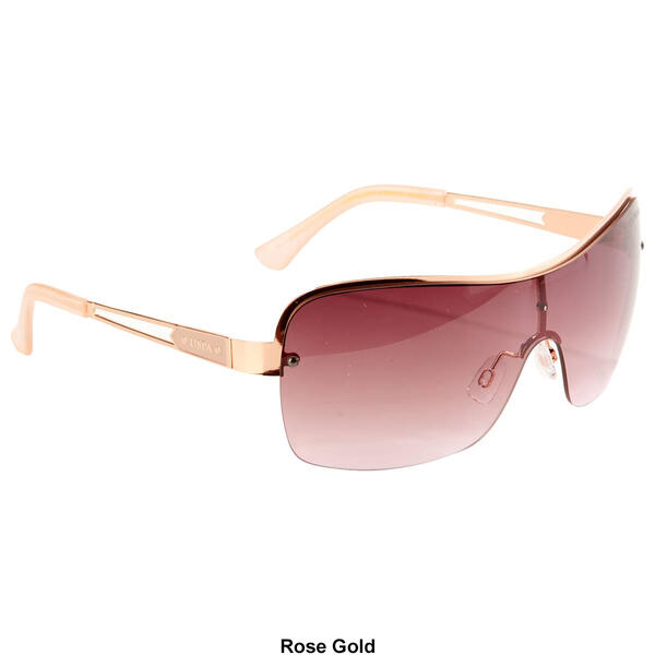 Womens USPA Metal Shield Sunglasses with Vented Temple