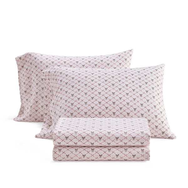 Martha Stewart Holiday Bows Sheet Set