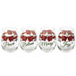 Pfaltzgraff® Berry Red Ribbon Stemless Wine Glasses - Set of 4 - image 3