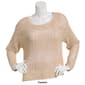 Juniors No Comment Lagoona Open-Stitch Scallop Trim Sweater - image 5