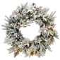 National Tree Pre-Lit 24in. Frosted Colonial Wreath - image 1