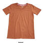 Womens Starting Point Straight Hem Short Sleeve V-Neck T-Shirt - image 11