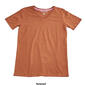 Womens Starting Point Straight Hem Short Sleeve V-Neck T-Shirt - image 12