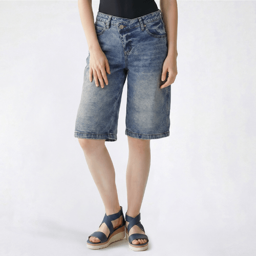 Juniors Madden Girl Crossover Waistband Jorts - image 
