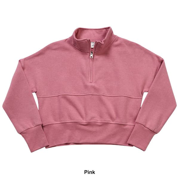 Girls &#40;7-16&#41; Wallflower&#174; Girl Drop Shoulder 1/4 Zip Sweatshirt