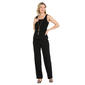 Womens R&M Richards Floral Velvet Burnout 3pc. Pant Set - image 3