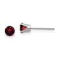 Gemstone Classics&#40;tm&#41; White Gold 4mm. Garnet Stud Earrings - image 1