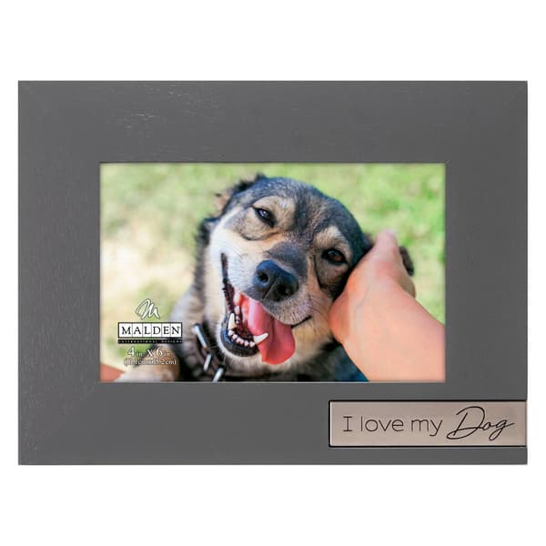 Malden I Love My Dog Wood Frame - 4x6 - image 
